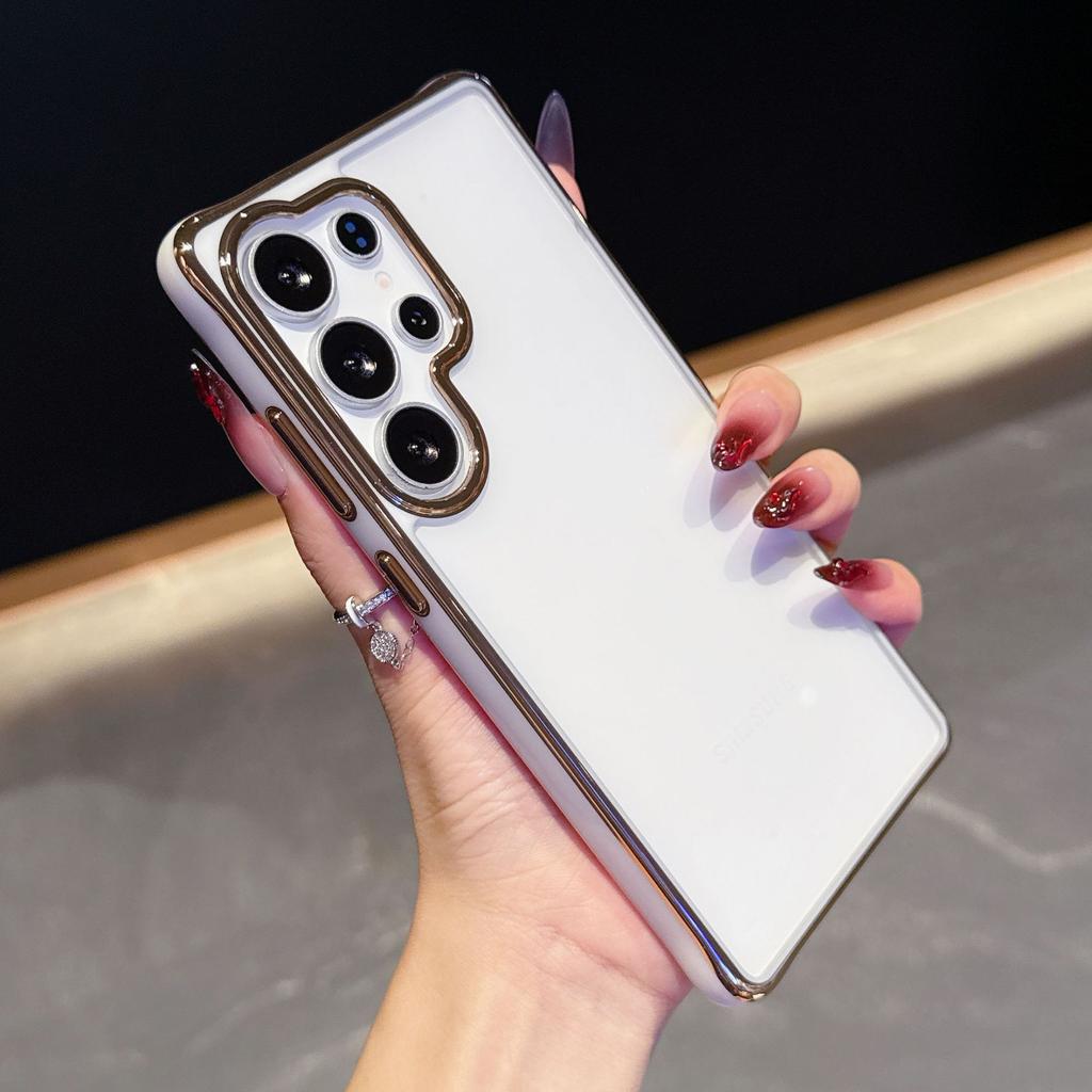 Electroplated Two-color Transparent Acrylic Samsung S11ultra Mobile Phone Case A11 Four-corner Anti-drop A11 Protective Case