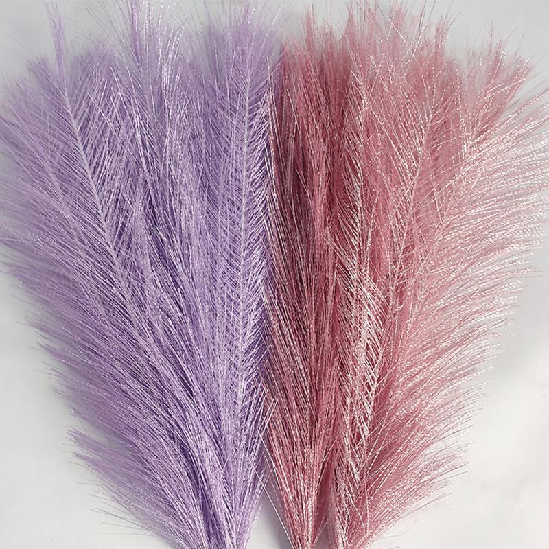 10 st 35 cm fluffigt pampasgräs konstgjorda blommor falsk växt simulerad vass bukett boho bröllopsfest heminredning