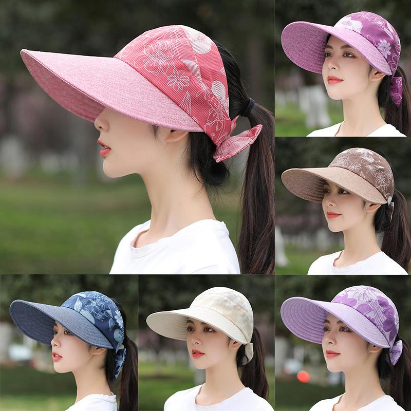 כובע בד פרח נושם 1 יחידה כובע שמש טמפרמנט כובע הצללה חיצוני