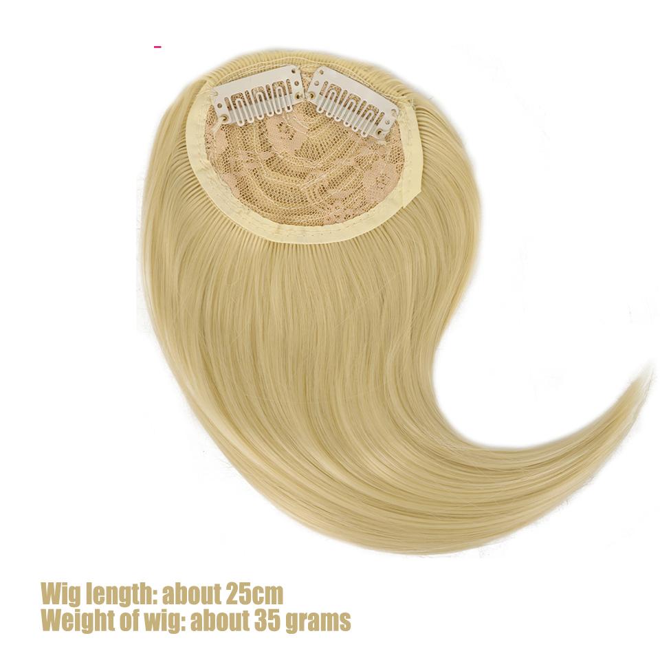 WTB Partial Bangs Wig Synthetic Wig Female Bangs Partial Lengthening Bangs Fake Bangs Two Cards Seamless Wig Piece