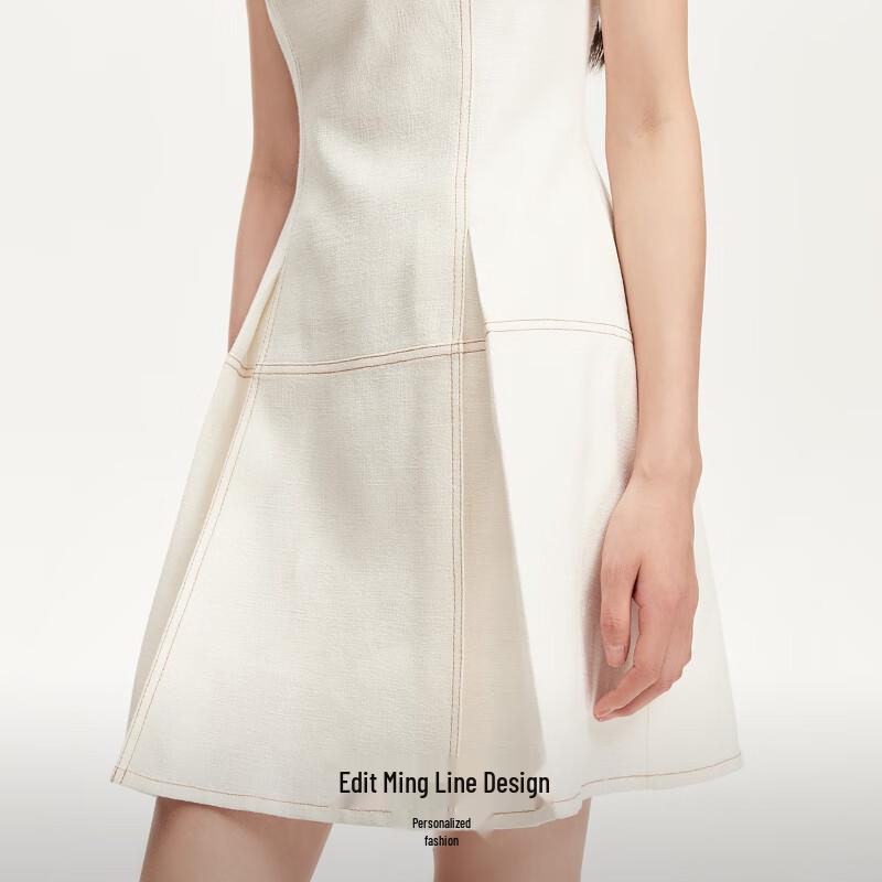 VEROMODA 2025 Summer Cotton Blend Pleated A-line Dress