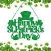 Happy St Patricks Day Welcome Door Sign Decorations Saint Patricks Day Wooden Sign Hanging 2025