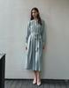 GIEMAR Round Neck Long Dress Green