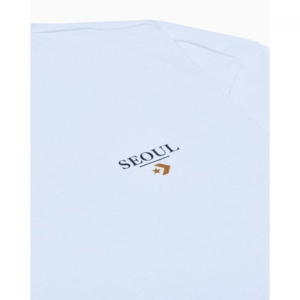 Converse Seoul CiTy Graphic T shirT whiTe Mch647 001