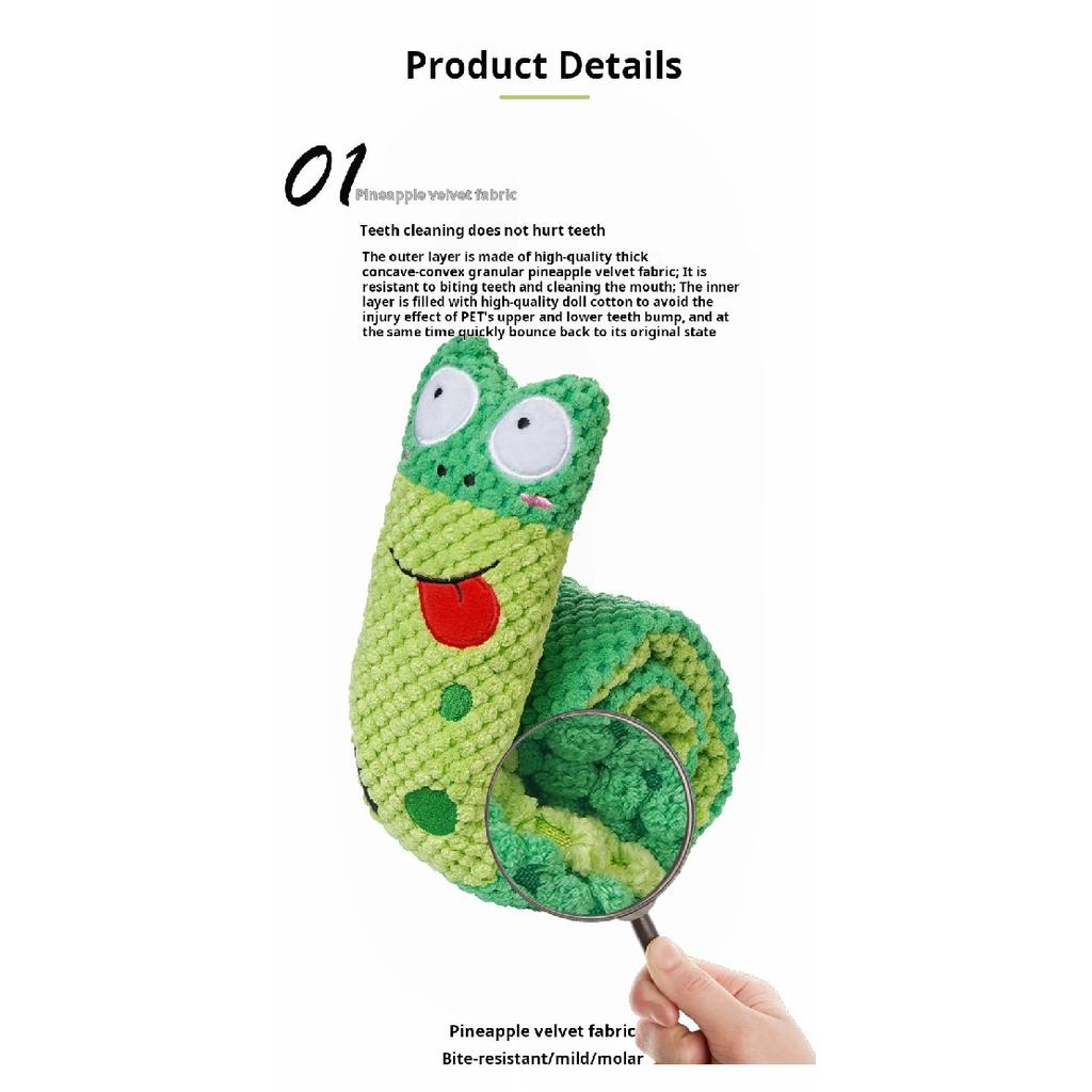 Dog Puzzle Feeder Interactive Toy Indestructible Plush Sound Squeak Puppy Toys For Resistant Foldable Snail Dogs Pet Supplies