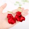 Long Exaggerated Fabric Art Handmade Petal Earrings, Color: E1910-2 4 Shorts Model