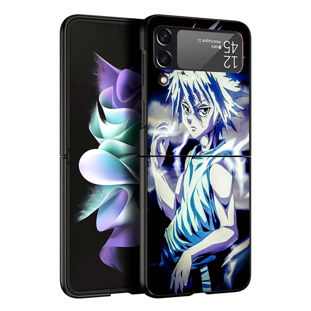 HunterX Killua Phone Case For Samsung Galaxy Z Flip7 Flip6 5G Flip5 Flip4 Flip3 ZFlip 7 6 3 4 5 Shockproof Back Cover Galaxy Z F