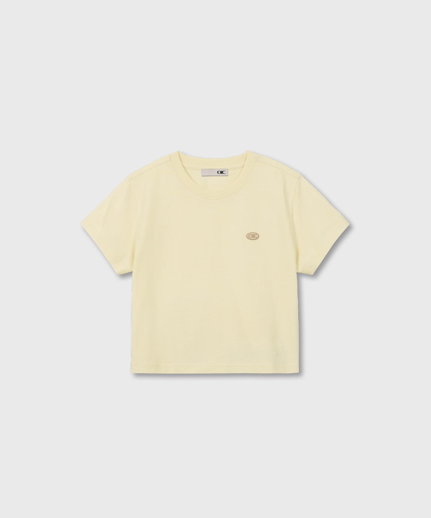 Oioi Collection Classic Wappen Women S T-Shirt Butter Xs