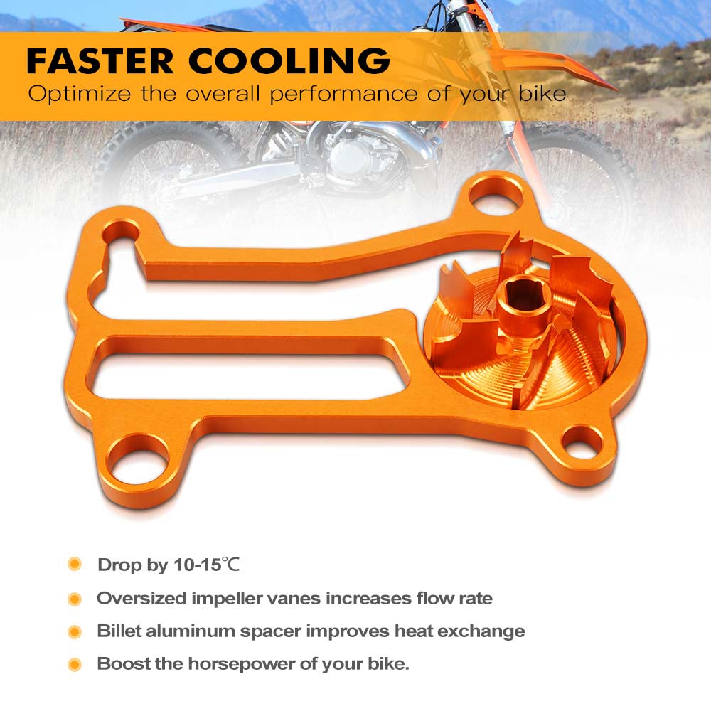 For KTM EXC 300 EXC 250 XCW 250 300 2017-2019 SX XC 250 300 2017-2018 Oversized Water Pump Impeller Cooler For Husqvarna TE 300