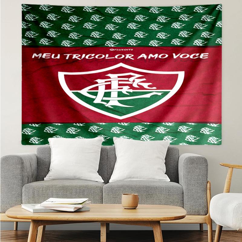 Flumi-nense Crest Wings Printed Printed Tapestry, for Bedroom,Livingroom, dormitory, Large Wall Decor, Fabric Decor Fan Birthday Gifts