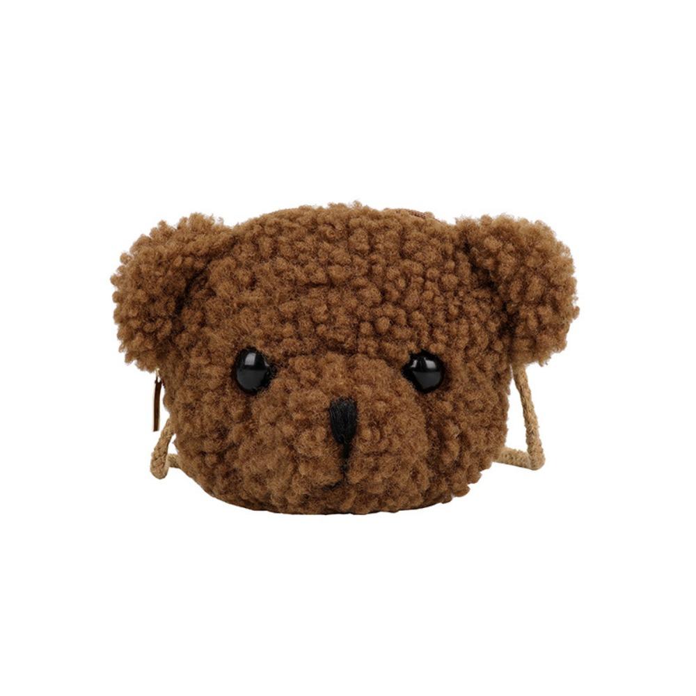 Bags Cartoons Animals Handbag Earphone Organizer Diagonal Women Bag  Purses Smile Bear  Bag  Bear Shoulder Bag