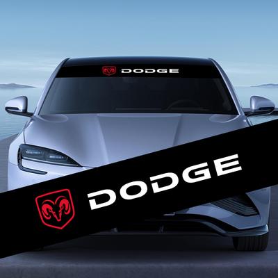 1 Pièce Autocollant de Pare-brise de Voiture Autocollant Décoratif Mode Sport pour Journey Caliber Challenger Charger Ram 1500 Stratus Dart Dakota Durango