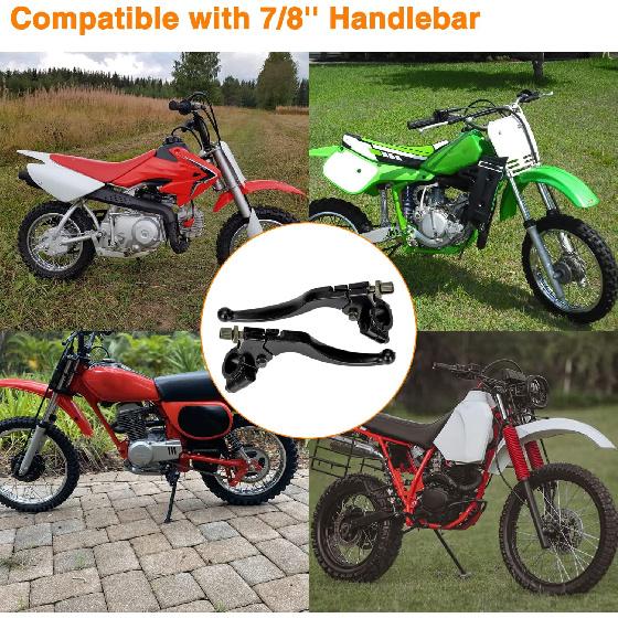 FVRITO 7/8" 22Mm Universal Clutch Brake Handle Levers Perch For CRF50 CRF70 CRF80 CRF100 CRF150 XR50 XR80 XR100 ATC 200M Pit Dirt Bike Motor