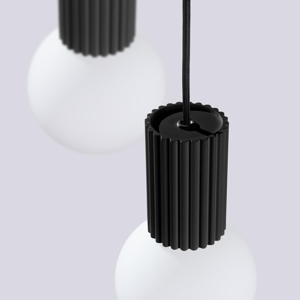 Lampa Wisząca Halo 3 G9 Czarny Alu Sollux Sl.1715