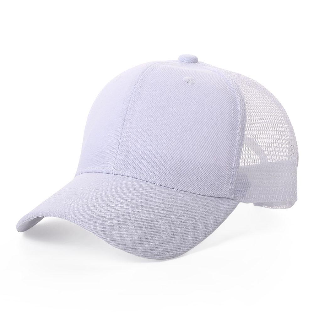 Unisex Summer Breathable Six-Panel Mesh Baseball Cap with Custom Logo for Outdoor Sports