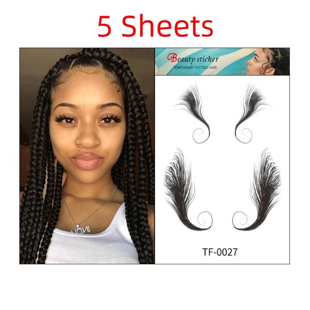 Long Lasting Hairline Stickers Disposable Bangs Stickers Hair Edges Temporary Tattoos  Makeup