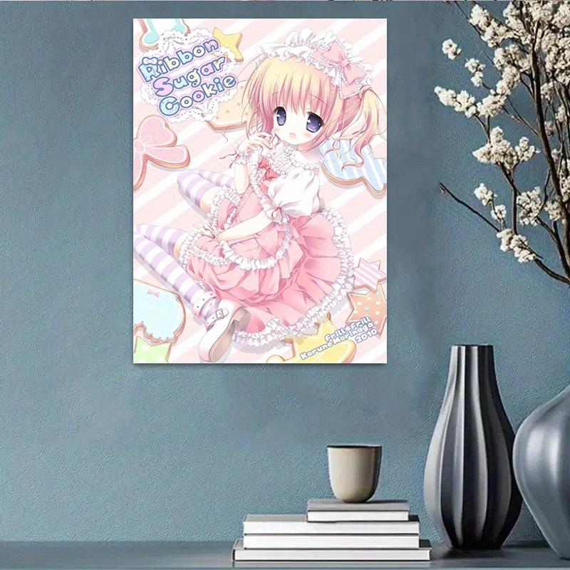 VIKAMA Japanese Sweet Girl Lolita Tapestry Cute Maid Girl Manga Exhibition Background Wall Room Decoration Home Decoration