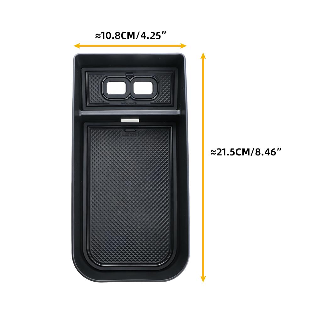 Car Center Console Lower Layer Storage Box for Polestar 4 2023 2024 2025 Armrest Tray Organizer Plate Container Accessories
