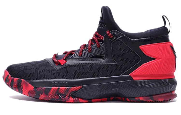Adidas D Lillard 2  Black Light Scarlet Cardinal  B42387 46