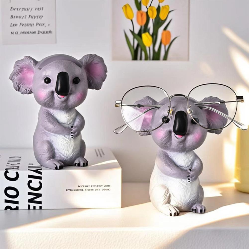 Funny Resin Eyeglass Holder Koala Animal Spectacles Holder Sunglass Display Stand Office Decor