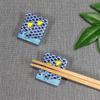 Stylish Kutani Ware Pair Chopstick Rest Chidori Cutlery Made In Japan Set, Pattern, Ceramic, Rest,