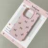 Schwarze Schleifen-Aufdruck Handyhülle Für iPhone 17 16 15 14 Plus 13 12 11 Pro Max 17 Air X XR XS Korea Mädchen Hülle Silikon Weiche Hülle