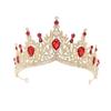 Shiny Ornament Baroque Queen Tiaras Luxury Princess Crown Bridal Headwear  for Women Girls