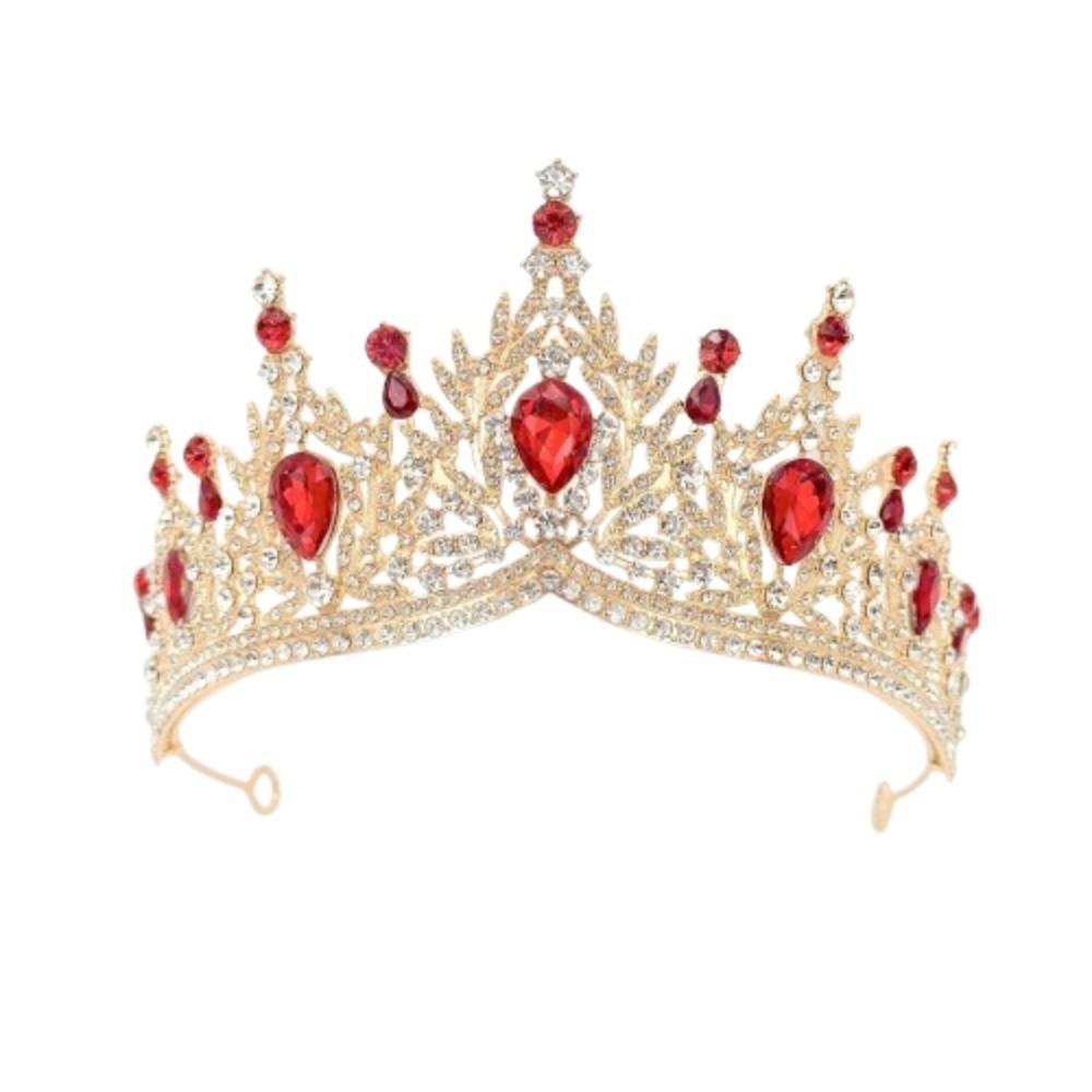 Shiny Ornament Baroque Queen Tiaras Luxury Princess Crown Bridal Headwear  for Women Girls