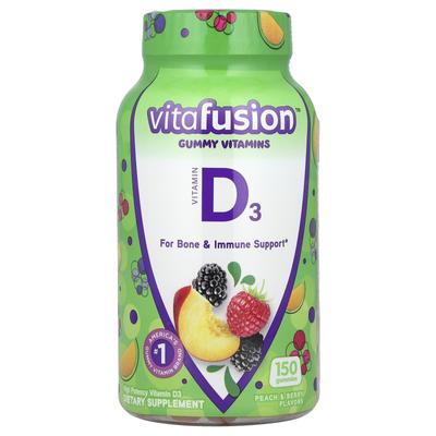 Vitamin D3, Peach & Berry, 150 Gummies