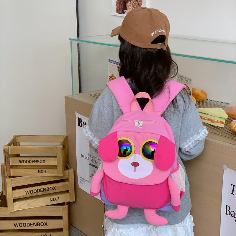 Schoolbag Fashion Children's Backpack Girl Boy Baby Outdoor Travel Light Burden Reduction Backpack Cute Cute Pet Out Bag