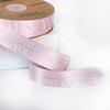 XINRAN Custom Floral Gift Box and Cake Packaging Decoration Ribbon 2.5 cm Printed Letter 100% Polyester Satin High Tenacity