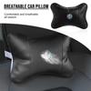 1/2Pcs Car Seat Headrest Auto Logo Neck Pillow Car Accessories Caps For 156 166 159 Giulietta Giulia Spider Stelvio