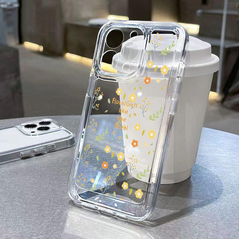 INS Small Floral Flowers Soft Silicone Phone Case For Xiaomi Redmi Note 14 13 12 Pro Plus 12S 11S 11 10 Redmi 12 13C Clear Cover
