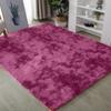 Long Plush Tie-Dye Area Rug Modern Star Non-slip Machine Washable Living Room