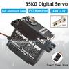 Hard Waterproof Digital Servo 35kg High Twisting Output Full Aluminum Body Steering Servo for Crawlers Truck Upgrades