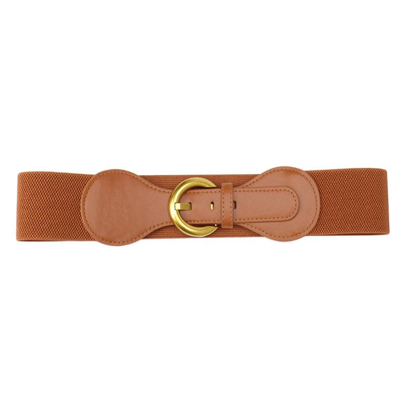 Belt for Women Retro Pin Buckle Decorative Jacket for Women Over Waist Belt for Women Fashion Versatile Simple Elastic Elastic Waist Seal for Women