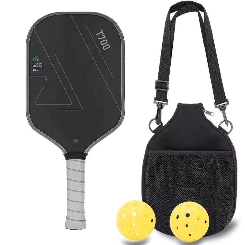 T700 Pickleball Paddle Carbon Fiber Matte Surface 16mm Enhanced Sweet Spot Control Power Grip Non Slip Compatible with Usapa New