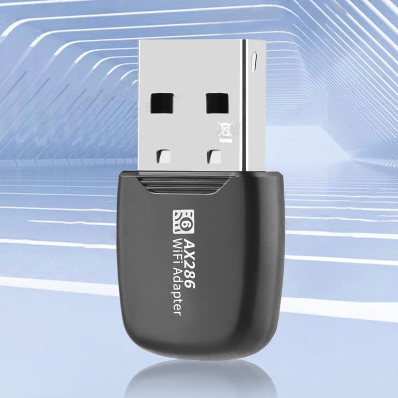 WiFi Receiver Fast USB WiFi Stick WIFI Dongle Stable Connection WIFI6 Adapter Easy Installation Strong Signal Strength