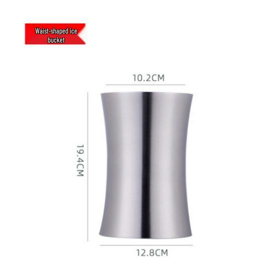 3L Stainless Steel Double-Layer Insulated Ice Bucket & Creative Beer/Wine Barrel Lunch Box