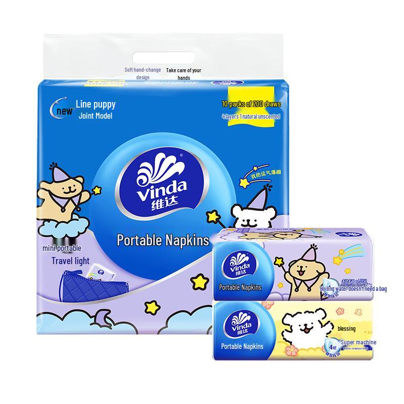 

Vinda Ультрапрочные салфетки для путешествий для собак