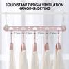 9-Hole Clothes Hangers Rack Closet Organizer Space Saving Hanger For Clothes Multi-port Clothes Rack Clothes Drying Rack