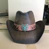 Western Cowboy Rose Red Love Accessories Thickened Summer Cowboy Hat Sun Hat 2025 New Knight Hat Cowboy Men and Women