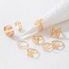 New Bohemian Butterfly Ring Set, Geometric Simple Hollow Nine-piece Ring Set