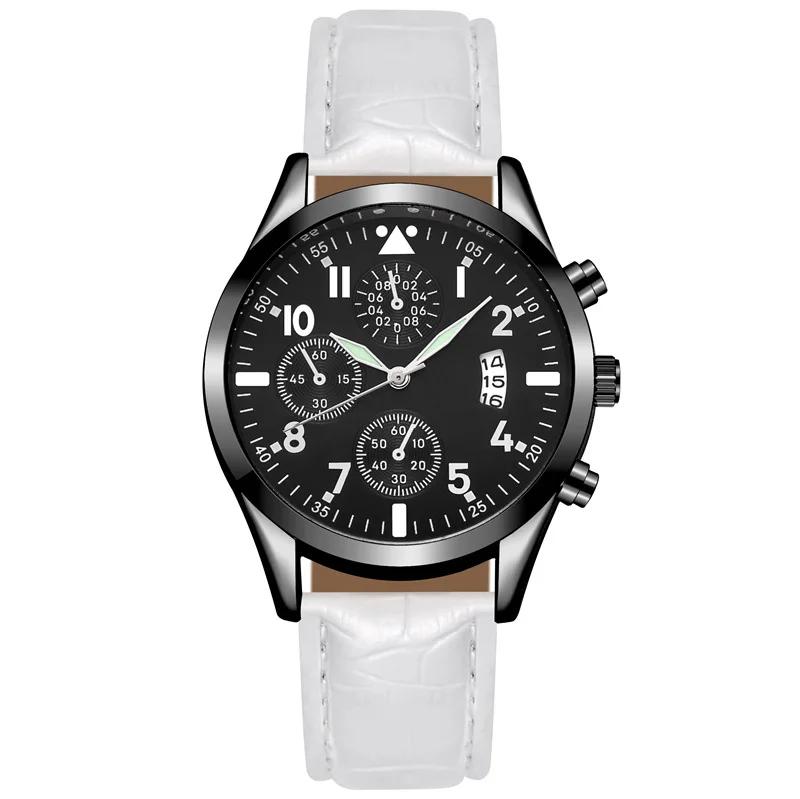Popular Men Leather Watch with Calendar Luminous Function Watch Fashion Quartz Wristwatches Watches for Men Relogio Masculino