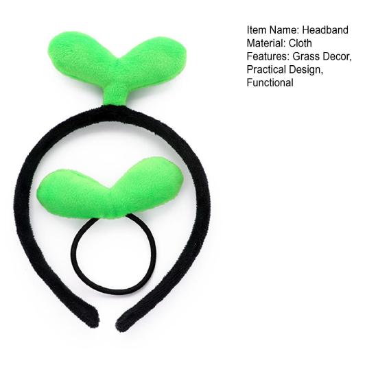 Little Sprout Headband Furry Hair Tie High Elasticity Hair-friendly Face Washing Hair Hoop Hair Accessories