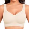 OEAK Reggiseno in Gel Wireless da Donna Taglie Forti Supporto Senza Cuciture Copertura Completa Push-Up Comodo Senza Ferretto