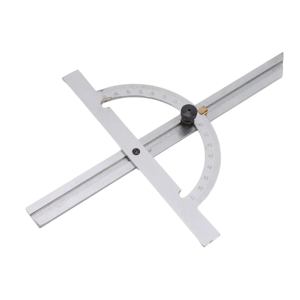 Woodworking Protractor Carbon Steel High Accuracy Easy Read Portable Adjustable Angle Ruler 150 X