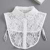 Fashion Half Shirt Style Fake Collar for Women Stand Detachable Collar Fake Girls Vintage Lace Ladies False Blouse Collar Decor