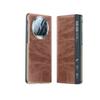 Suitable for Huawei MateX6 Phone Case, Decompression Lens, Tick X5 High-end Smart Window, Electroplated Oil Wax Leather Case