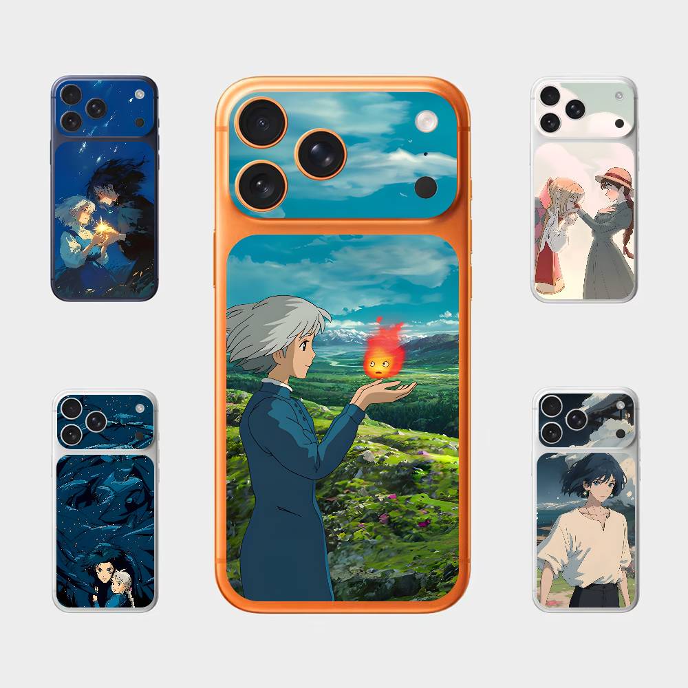 Anime S-Sophie H-Howl For Iphone 17 Pro ProMax Back Protective Decorative Sticker Back Cover